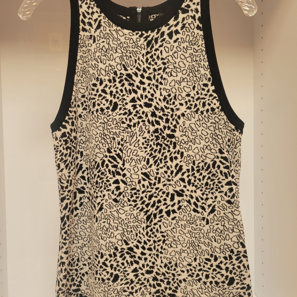 WHBM Cheetah Print knit   tank